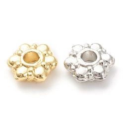 (52) Непрозрачная лаванда Рейки из литого сплава, без свинца и без кадмия, долговечный, цветок, разноцветные, 7.5x8x2.5 мм, отверстие : 2 мм