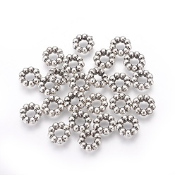 Antique Silver CCB Plastic Linking Rings, Ring, Antique Silver, 11.5x4mm, Hole: 5mm
