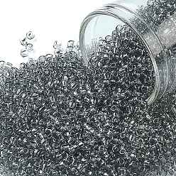 (9) Transparent Black Diamond Тохо 11/0 круглые бусины, японский бисер, (9) прозрачный черный ромб, 2.2 мм, отверстие : 0.8 мм, Около 1110 шт / 10 г