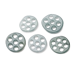 Бирманский Нефрит Натуральные многожильные звенья из бирманского жадеита, диск, 14~16x12~15x1.5~3 мм, отверстие : 3 мм