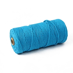 Темно-Голубой Хлопковые нити для рукоделия спицами, глубокое синее небо, 3 мм, около 218.72 ярдов (200 м) / рулон