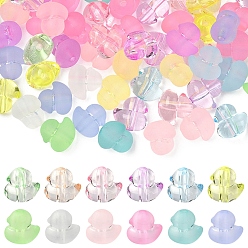 (52) Непрозрачная лаванда 50 шт прозрачные акриловые бусины, с 50шт. матовых прозрачных акриловых бусин, утка, разноцветные, 14.5x15x10.8~11 мм, отверстие : 2.7~3 мм, 50 шт / стили