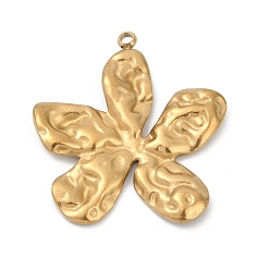 Золотой 304 подвески из нержавеющей стали, ионное покрытие (ip), цветочный шарм, золотые, 30x28x2.5 мм, отверстие : 1.8 мм