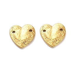 Настоящее золото 14K 304 подвески из нержавеющей стали, шарма сердца, ионное покрытие (ip), реальный 14 k позолоченный, 13x13.5x1.3 мм, отверстие : 1.2 мм