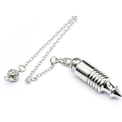 Платина Латунный маятник с большой подвеской, конус очарование, платина, 220 мм