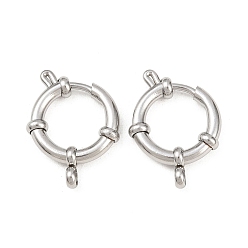 Нержавеющая Сталь Цвет Устойчивы к потускнению 304 застежки-пружины из нержавеющей стали, цвет нержавеющей стали, 17x3 мм, отверстие : 3 мм