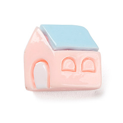 Дом Кабошоны из непрозрачной смолы на тему леса, дом, 9.5x11x6 мм