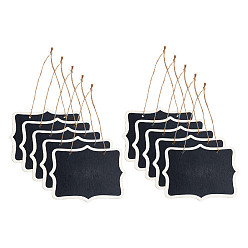 Черный Прямоугольные деревянные доски объявлений, висящая доска сообщений, чёрные, 267 мм