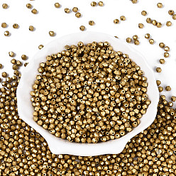 Светло-хаки Стеклянные бусины с перламутровым эффектом для выпечки, круглое отверстие, двухконусные, светлый хаки, 3.5~4x4~4.5 мм, отверстие : 1~1.2 мм, Около 5625 шт / 450 г
