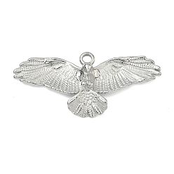 Нержавеющая Сталь Цвет 304 подвески из нержавеющей стали, очарование орла, цвет нержавеющей стали, 19.5x41.5x4.5 мм, отверстие : 2.5 мм