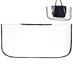 Clear Rectangle EVA Dustproof Handbag Rain Protectors, Waterproof Bag Rain Covers, Clear, 700x345x0.5mm