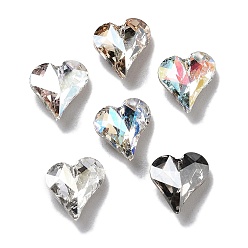 (52) Непрозрачная лаванда K 9 кабошоны из стеклянного страза, задние и задние, сердце, разноцветные, 9x8x4 мм