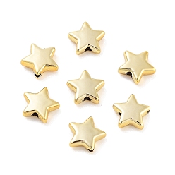 Золотой CCB пластиковые шарики, звезда, золотые, 9x10x3.5 мм, отверстие : 1.6 мм