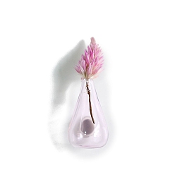 Clear Mini Ceramic Glass Vase Refrigerator Fridge Magnets, for Home and Office Refrigerator Decoration, Clear, 20~30mm