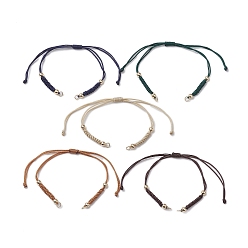 (52) Непрозрачная лаванда 5 наборы цветных плетеных нейлоновых шнуров для изготовления браслетов своими руками, разноцветные, 10-1/4x1/8 дюйм (26x0.4 см), 5 шт / комплект