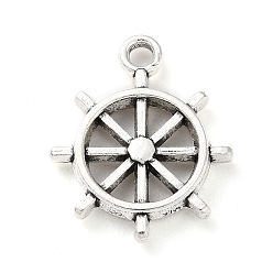 Античное Серебро Сплавочные подвески тибетского стиля, очарование шлема, античное серебро, 18x15x3 мм, отверстие : 1.8 мм, Около 427 шт / 500 г