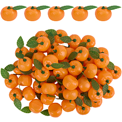 Оранжевый 50шт. пластиковая модель, имитирующая оранжевый цвет, имитация фруктов, для витрин и фото реквизита, оранжевые, 26.5x45.5x29.5 мм