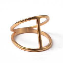 Золотой 304 из нержавеющей стали полые кольца, золотые, 16 мм