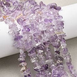 Аметрин Природные Аметрин бисер нитей, чип, 6~14x3~8x3~8 мм, отверстие : 1 мм, 29.92'' (76 см)