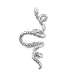 Платина Латунные подвески, без кадмия, без никеля и без свинца, змеевик, платина, 38.5x19.5x10 мм