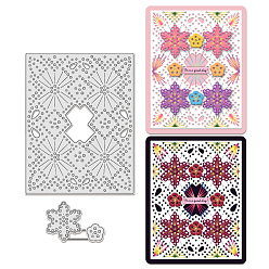 Нержавеющая Сталь Цвет Трафареты для резки углеродистой стали для цветов, для diy scrapbooking, Фотоальбом, декоративная бумага для тиснения, цвет нержавеющей стали, 55~100x37~129x0.8 мм