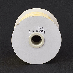 Cornsilk Eco-Friendly Korean Waxed Polyester Cord, Cornsilk, 0.5mm, about 169.51~174.98 Yards(155~160m)/Roll