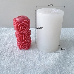 Flower Food Grade Silicone Candle Molds, For Candle Making, Flower, 4x6.5cm