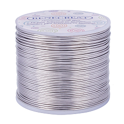 Темно-Серый Круглая алюминиевая проволока, темно-серый, 17 датчик, 1.2 мм, около 380.57 футов (116 м) / рулон