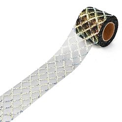 Черный Лента из полиэстера и тюля в рулоне, с блестящей пайеткой, для свадебного декора, вечеринка банкет декор, diy craft, чёрные, 2-3/8 дюйм (60 мм), 10 ярдов (9.14 м) / рулон