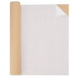 Белый Самоклеящиеся льняные заплатки, прочные комплекты для ремонта дивана из ткани, белые, 40 см, 2 м / рулон