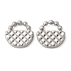 Bag 304 прелести нержавеющей стали, цвет нержавеющей стали, пакет, 9x9.5x2 мм, отверстие : 2.5x5 мм