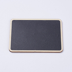 Black Wood Easel Chalkboard Place Card Holder Blackboards, Rectangle, Black, 10x7.4x8.1cm