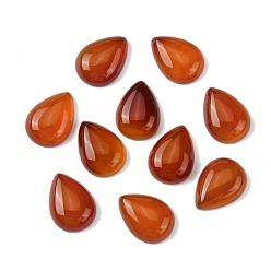 Шоколадный Природные сердоликовые кабошоны, окрашенная и подогревом, слеза, цвет шоколада, 18x13x5 мм