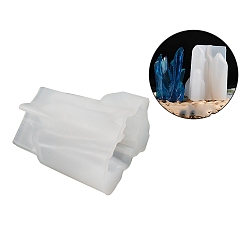 Белый Силиконовые формы для свечей своими руками, пищевой силикон, изготовление украшений, для изготовления свечей, самородки, белые, 57x46 мм