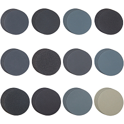 Mixed Color 48Pcs 12 Styles Round Sandpaper Polishing Abrasive Sanding Paper, Polishing Grinding Tools, Mixed Color, 7.5~7.6x0.05~0.1cm, 4pcs/style