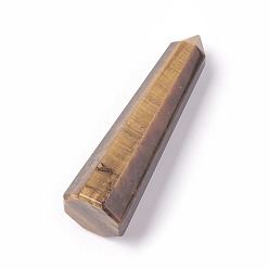 Тигровый глаз Натуральный тигровый глаз, лечебные камни, палочка для медитативной терапии, уравновешивающая энергию рейки, нет отверстий / незавершенного, пуля, 59~61x16~17 мм