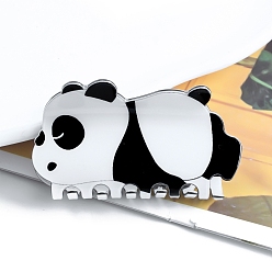 Белый Симпатичные заколки для волос в форме панды из ПВХ с когтями, аксессуары для волос для женщин и девочек, белые, 85x40 мм