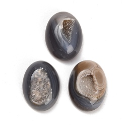 Natural Agate Natural Agate Display Decoration, Oval, 39.5~40x29.5x14.5~16mm