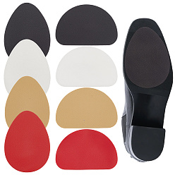 (52) Непрозрачная лаванда 8шт. ремонт подошв обуви, замена силиконовой подошвы, самоклеящиеся противоскользящие накладки на подошву обуви, капля и арка, разноцветные, 60.5~90x65~90x1 мм, 1 шт / цвет