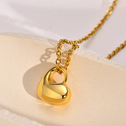 Золотой Открываемые подвески для пепла из хирургической нержавеющей стали, сердце, золотые, 316 мм