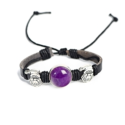 Amethyst Natürlichen Amethyst Armbänder, Weihnachtsmann, 7-1/8 Zoll (18 cm)