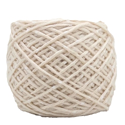 Античный Белый Полиэфирная пряжа, твидовая пряжа, для вязания крючком принадлежности, старинный белый, 6 мм, около 240.59 ярдов (220 м) / моток