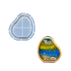 Самородки Пищевые силиконовые формы для ваз своими руками, формы для литья смолы, белые, самородки, 152x142x38 мм