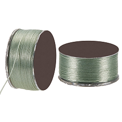 Светло-зеленый Нейлоновая бисерная нить, нить из бисера, нейлоновая нить для бисероплетения браслетов, светло-зеленый, 0.1 мм, около 50.31 ярдов (46 м) / рулон