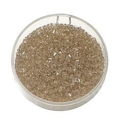 Светло-коричневый 100шт 1 набор стеклянных бусин, треугольные бусины, алмазные бусины прозрачные заостренные бусины, загар, 3x3x2 мм, отверстие : 0.8 мм, о 100 шт / комплект