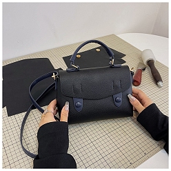 Черный Набор прямоугольных сумок-корсетов своими руками, включая мягкие материалы для сумок из искусственной кожи, чёрные, 210x150x80 мм