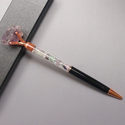 Флюорит Ручка из натурального флюорита, офисные принадлежности, 170 мм