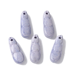 Лиловый Натуральные радужные агатовые подвески из алашана, окрашенные, гороховые обереги, сирень, 11~11.5x4.5~5x3~3.5 мм, отверстие : 1.2 мм