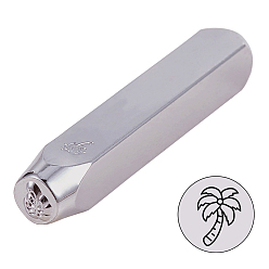 Платина Железо металлические марки, рисунок кокосового дерева, платина, 6.55x1 см