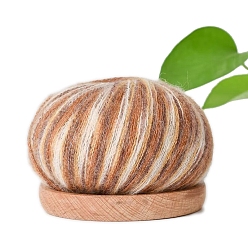 Шоколадный Шелковая мохеровая мягкая пряжа, для ткачества, вязание крючком, цвет шоколада, 1.5~2 мм, около 25г/моток